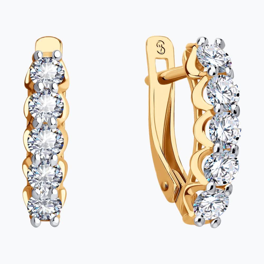 Серьги 027928 (Au 585)