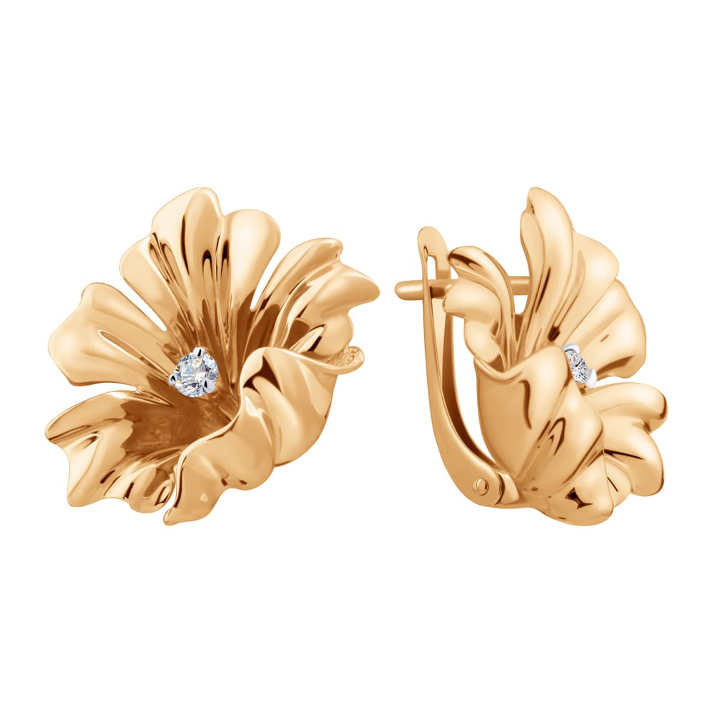 Серьги 803722-1102 (Au 585)