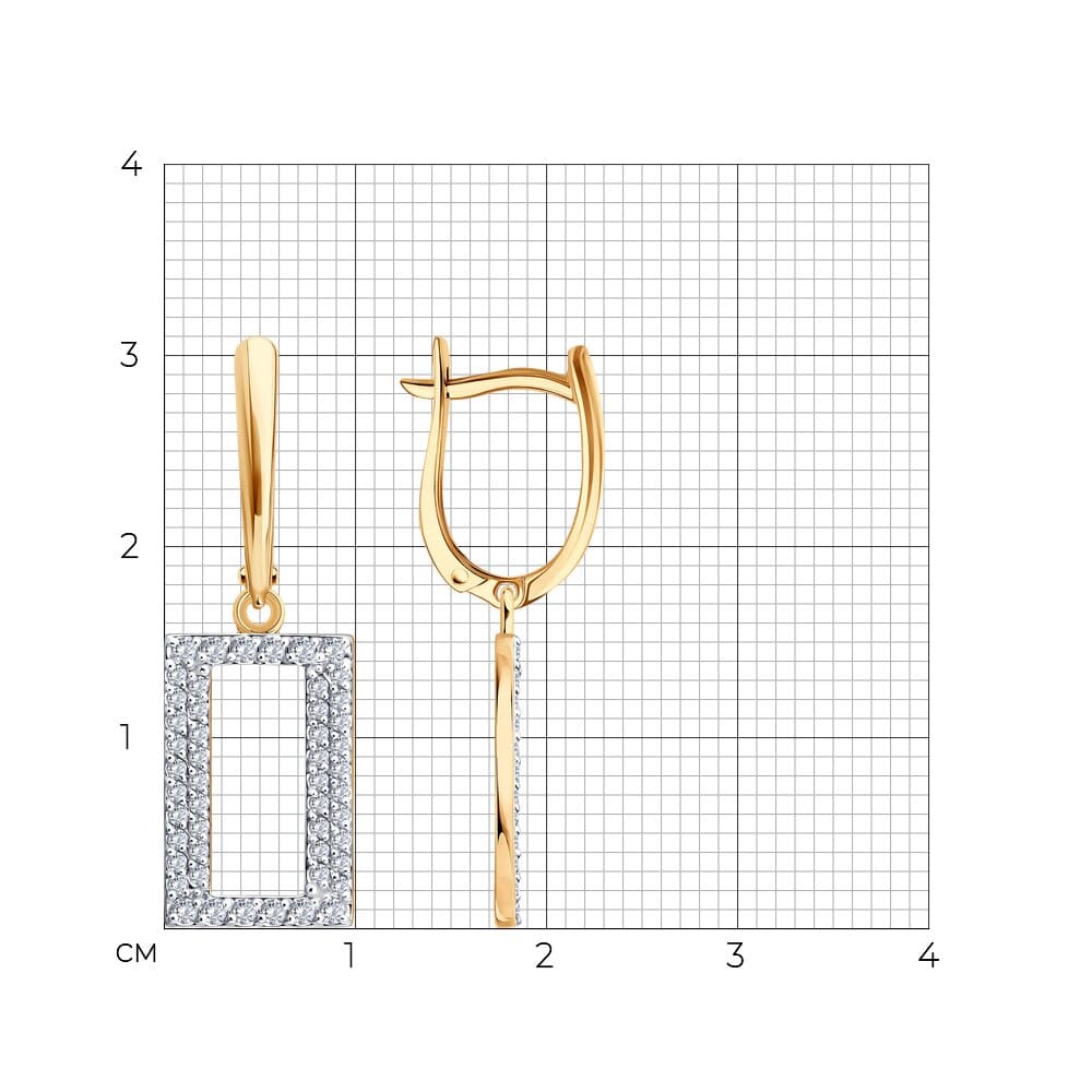 Серьги 0200960 (Au 585)