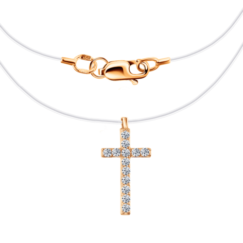 Колье ПдКрест13Л (Au 585)