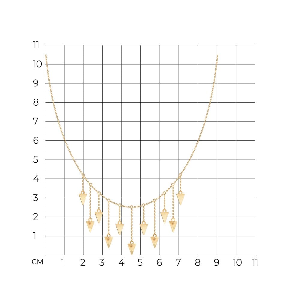 Колье 070707 (Au 585)