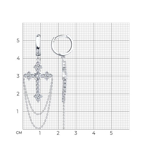 Серьги 94027066 (Ag 925)