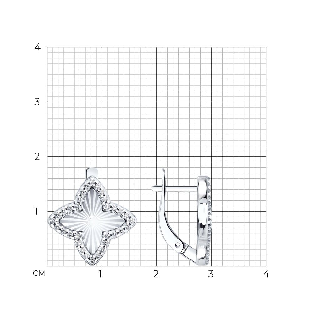 Серьги 94027358 (Ag 925)