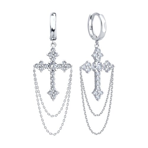 Серьги 94027066 (Ag 925)