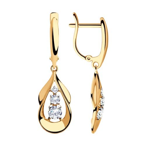 Серьги 028138 (Au 585)