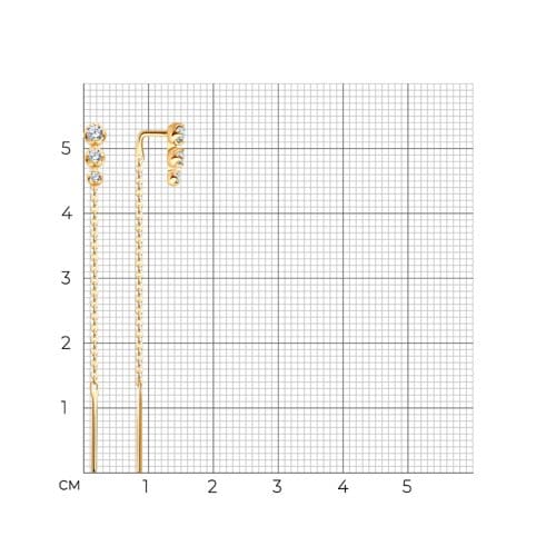 Серьги 0200401 (Au 585)