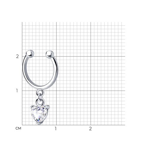 Серьга 94170227 (Ag 925)