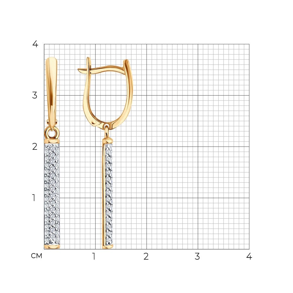 Серьги 0201048 (Au 585)
