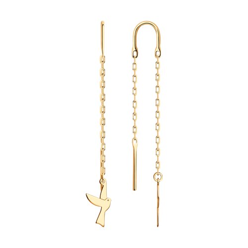 Серьги 029998 (Au 585)