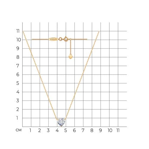 Колье 070287 (Au 585)