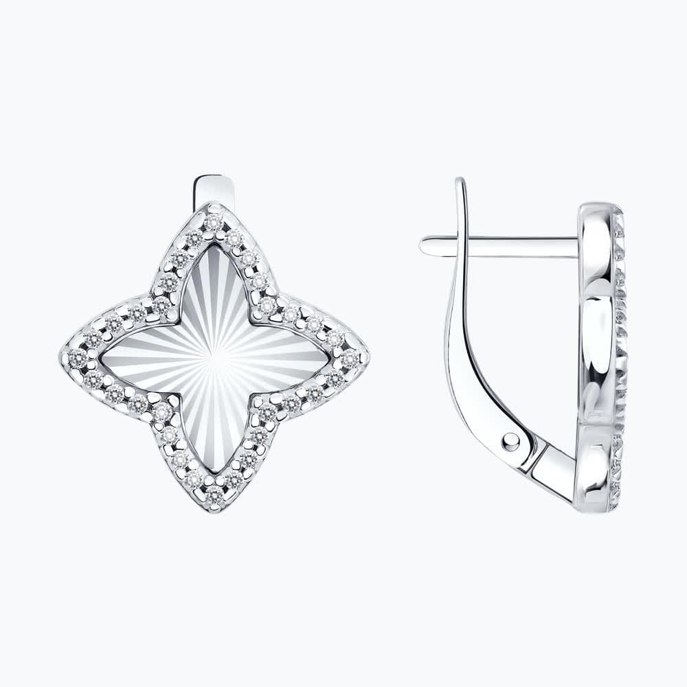 Серьги 94027358 (Ag 925)