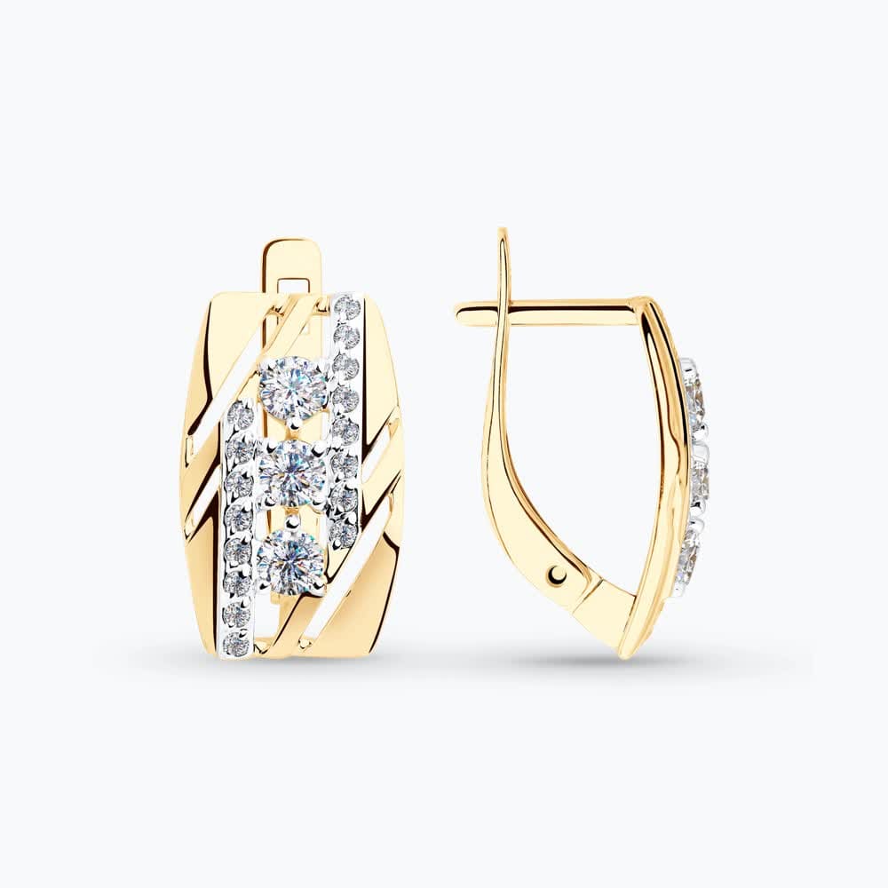 Серьги 028186 (Au 585)