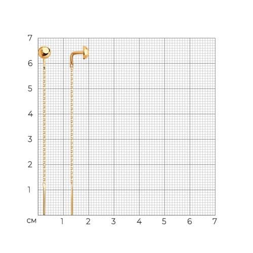 Серьги 0200110 (Au 585)