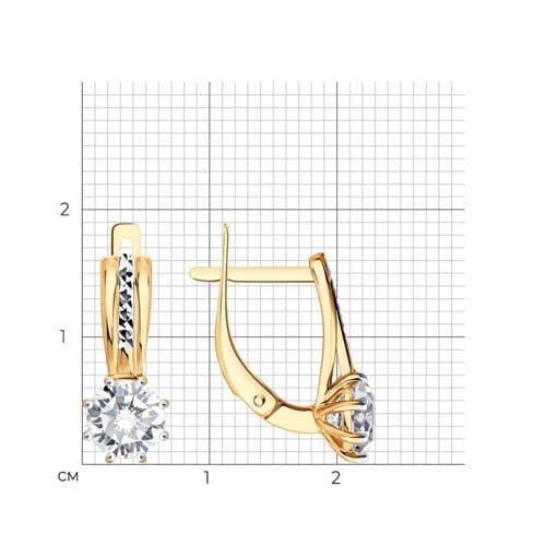 Серьги 0200989 (Au 585)
