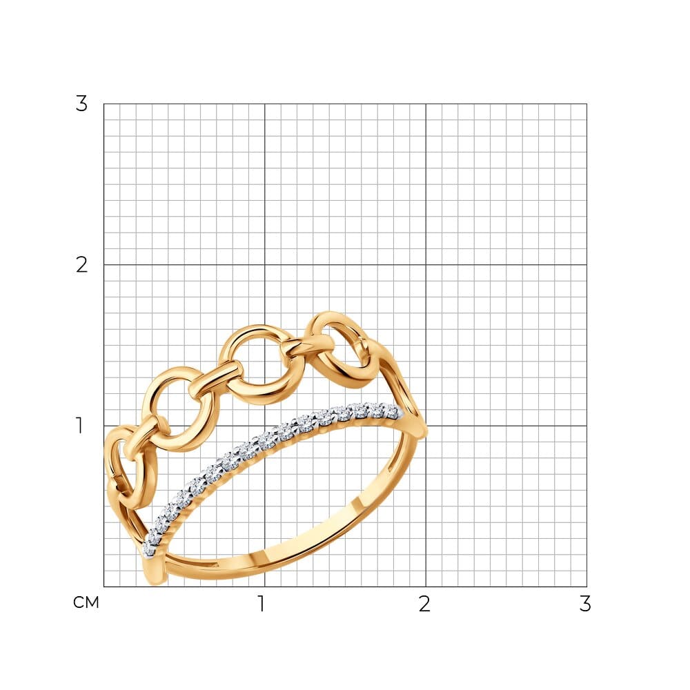 Кольцо 019723 (Au 585)