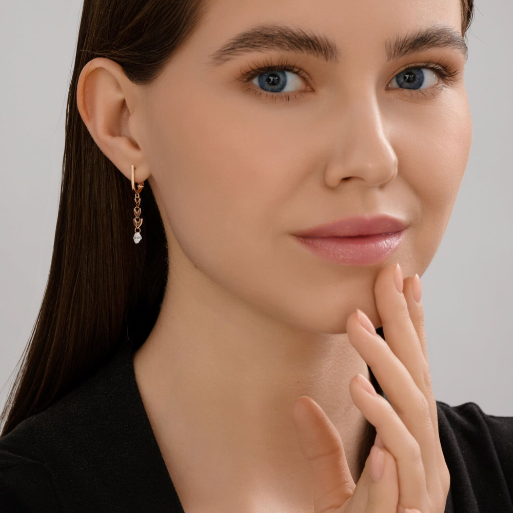 Серьги 0200542 (Au 585)