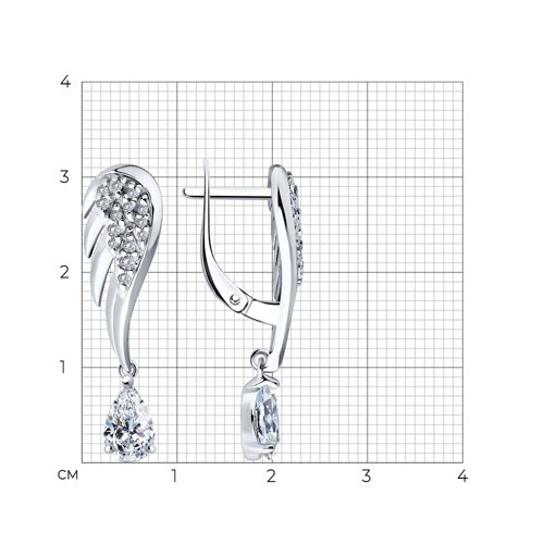 Серьги 94026613 (Ag 925)