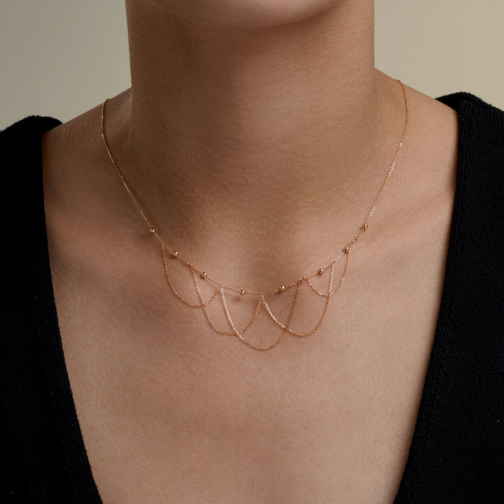 Колье 070709 (Au 585)