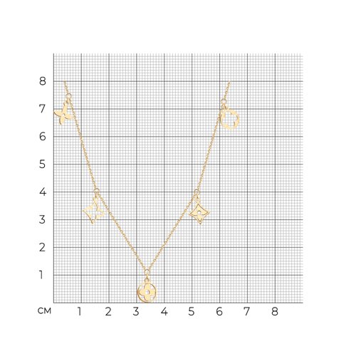 Колье 070666 (Au 585)