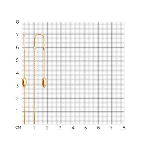 Серьги 0200402 (Au 585)