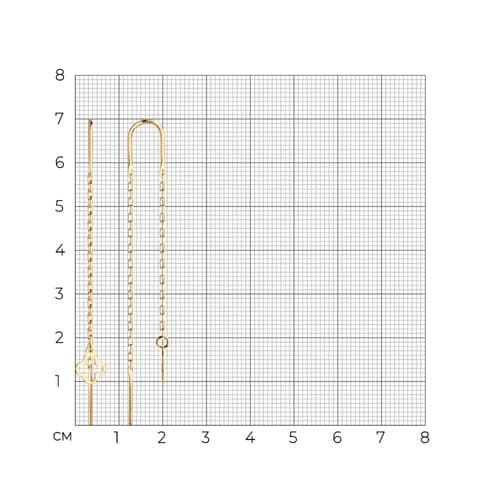 Серьги 0200041 (Au 585)