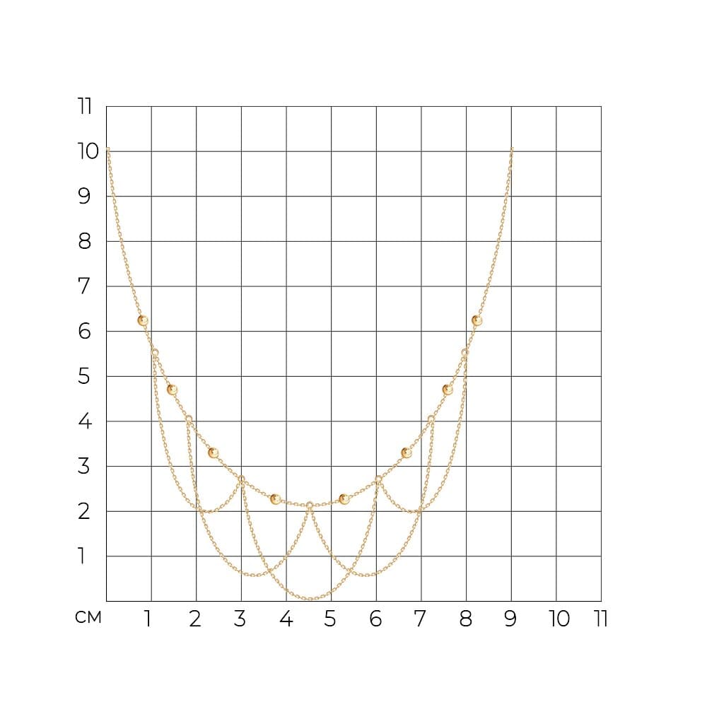 Колье 070709 (Au 585)