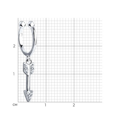 Серьга 94170216 (Ag 925)