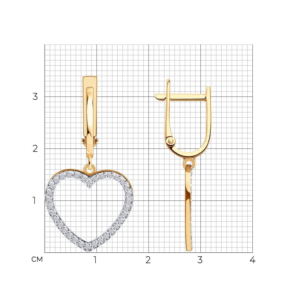 Серьги 0200691 (Au 585)