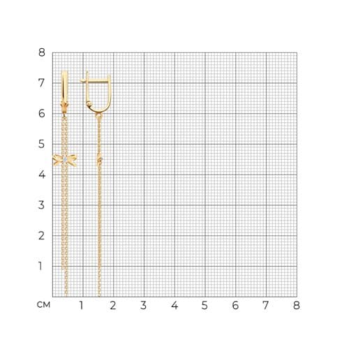 Серьги 0200737 (Au 585)